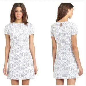 Brooks Brothers Short Sleeve Chambray Eyelet Dress